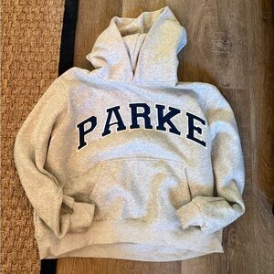 PARKE Women's Gray Hoodie Sweater